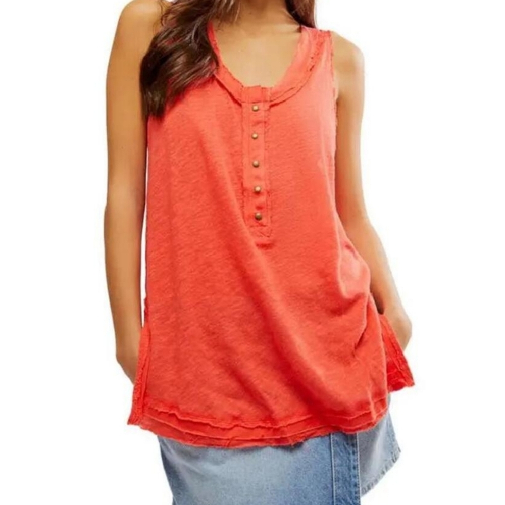 new Free People "Love Language" Oversized Tank Top